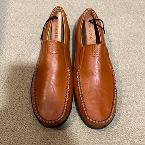 Men’s Unbranded Brown Leather Driving Slip Ons - Size 11 - Never worn